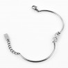 VISSON Dames Buisarmband met Infinity Hanger - Roestvrij Staal