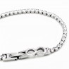 RVS Zirkonia's Tennisarmband met Infinity Hanger
