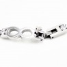 RVS Zirkonia's Tennisarmband met Infinity Hanger