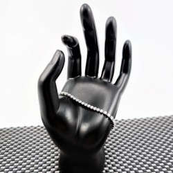 RVS Zirkonia's Tennisarmband met Infinity Hanger