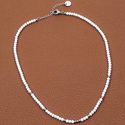 Witte Kristallen Ketting - Choker - Damesketting