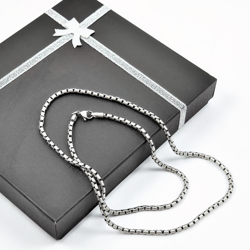3mm Matte Roestvrijstalen Venetiaanse Schakelketting 3mm Matte Roestvrijstalen Venetiaanse Schakelketting