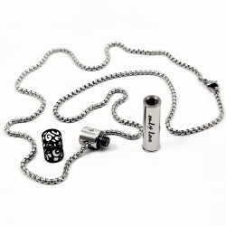Roestvrijstalen Ketting + Ash Buis Hanger