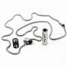 Roestvrijstalen Ketting + Ash Buis Hanger