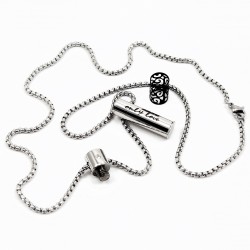 Roestvrijstalen Ketting + Ash Buis Hanger
