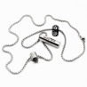 Roestvrijstalen Ketting + Ash Buis Hanger