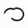 (1.2mm) RVS Zwart Segment Ring - Lip Kraakbeen - Oor Helix