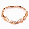XUPING Griekse Roségoudkleurig Armband met Zirkonia's