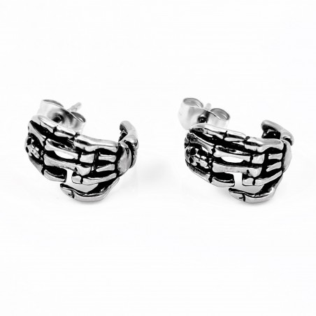 Skeleton Hand Design RVS oorbellen