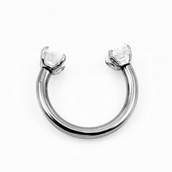 RVS Hoefijzer Septum-Tragus-Helix-Kraakbeen-Oorbel Piercing