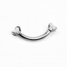RVS Banane Staaf - Wenkbrauw Piercings - Gebogen Barbell
