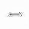 RVS - Strass Oor Piercing - Barbell - Kraakbeen - Tragus - Helix - Labret