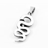 60cm x 3mm Jasseron Ketting + Slangen Hanger Unisex - Roestvrij Stalen