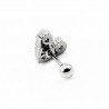 RVS Hart Zirkonia's Oorbel - Helix Oor Piercing - Tragus - Kraakbeen