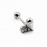 RVS Hart Oorbel - Helix Oorpiercing - Tragus - Kraakbeen