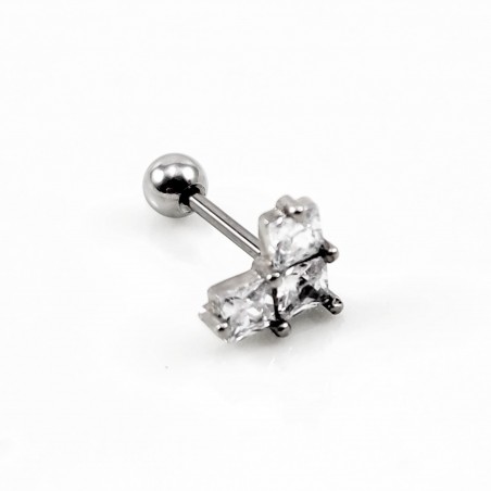 RVS Hart Helix Oorpiercing - Tragus - Kraakbeen