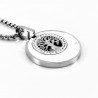Roestvrijstalen Ketting + Levensboom Medaillon
