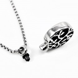 Roestvrijstalen Ketting + Levensboom Ash Hanger