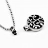 Roestvrijstalen Ketting + Levensboom Ash Hanger