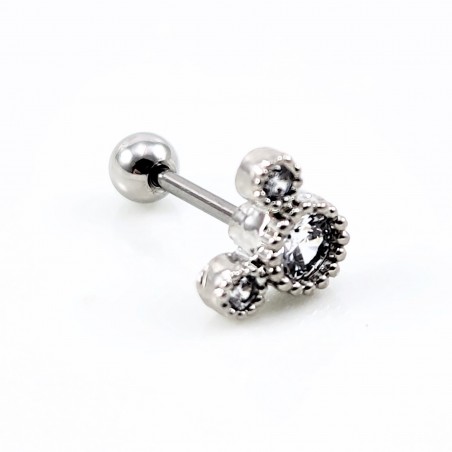 RVS Mickey Mouse Oorpiercing - Tragus - Kraakbeen - Helix