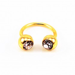 Goudkleur-RVS Hoefijzer Piercing- Septum-Tragus-Helix-Kraakbeen