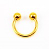 12,5mm x 1,3mm Hoefijzer - Piercing Neus in Goudkleur-RVS