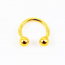 12,5mm x 1,3mm Hoefijzer - Piercing Neus in Goudkleur-RVS