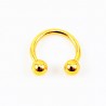 12,5mm x 1,3mm Hoefijzer - Piercing Neus in Goudkleur-RVS