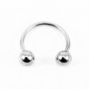 10,5mm x 1mm Hoefijzer - Piercing Neus in Gepolijst RVS