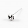 3,5mm Strass Neuspiercing van 925 Sterling Zilver