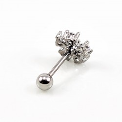 RVS Bloemoorbel Vijf Bloemblaadjes - Tragus - Kraakbeen - Helixpiercing