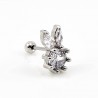 RVS Konijn Oorbel - Tragus - Kraakbeen - Helixpiercing