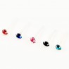 2,5mm Neuspiercing Verschillende Kleuren 925 Sterling Zilver