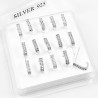 Strass Ringeffect Neuspiercing 925 Sterling Zilver