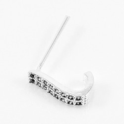 Strass Ringeffect Neuspiercing 925 Sterling Zilver