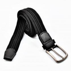 Canvas Stretch Riem Zwart