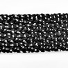Gevlochten Canvas Stretch Riem Zwart-Wit