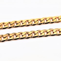 Cubaanse Schakelarmband goudkleurige Roestvrijstalen