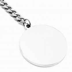 Roestvrijstalen Ronde Sleutelhanger