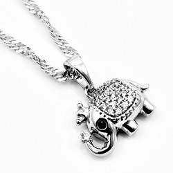 Gerhodineerd XUPING Ketting met Olifant hanger