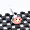 RVS Charmante Emoticon Tongpiercing Transparant Acryl