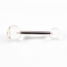 RVS Boze Emoticon Tongpiercing Transparant Acryl Geelachtig Blauwe