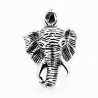 60cm x 3mm Jasseron Ketting + Olifantenkop Hanger Dames - Heren - Roestvrij Stalen