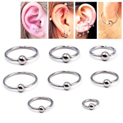 Roestvrij Stalen Ball Closure Ring Piercing 15mm-17mm