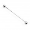 Zilverkleurige Stalen Industrial Barbell