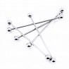Zilverkleurige Stalen Industrial Barbell