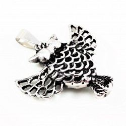 Roestvrij Stalen Ketting Uil Hanger Vintage-Design