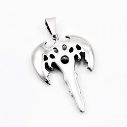 60cm x 3mm Jasseron Ketting + Dolk-Engel Hanger met Zirkonia Unisex - Roestvrij Stalen
