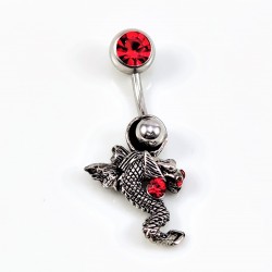 RVS Draak Navel Piercing...