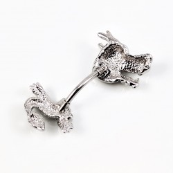 Roestvrij Stalen Draak Navelpiercing
